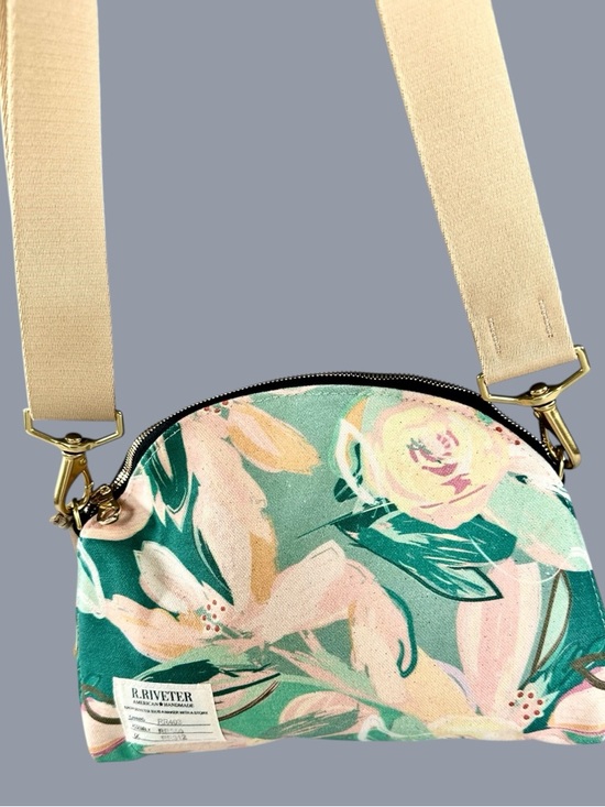 R. Riveter Floral Hopper Crossbody Bag USA Made - Picture 6 of 16